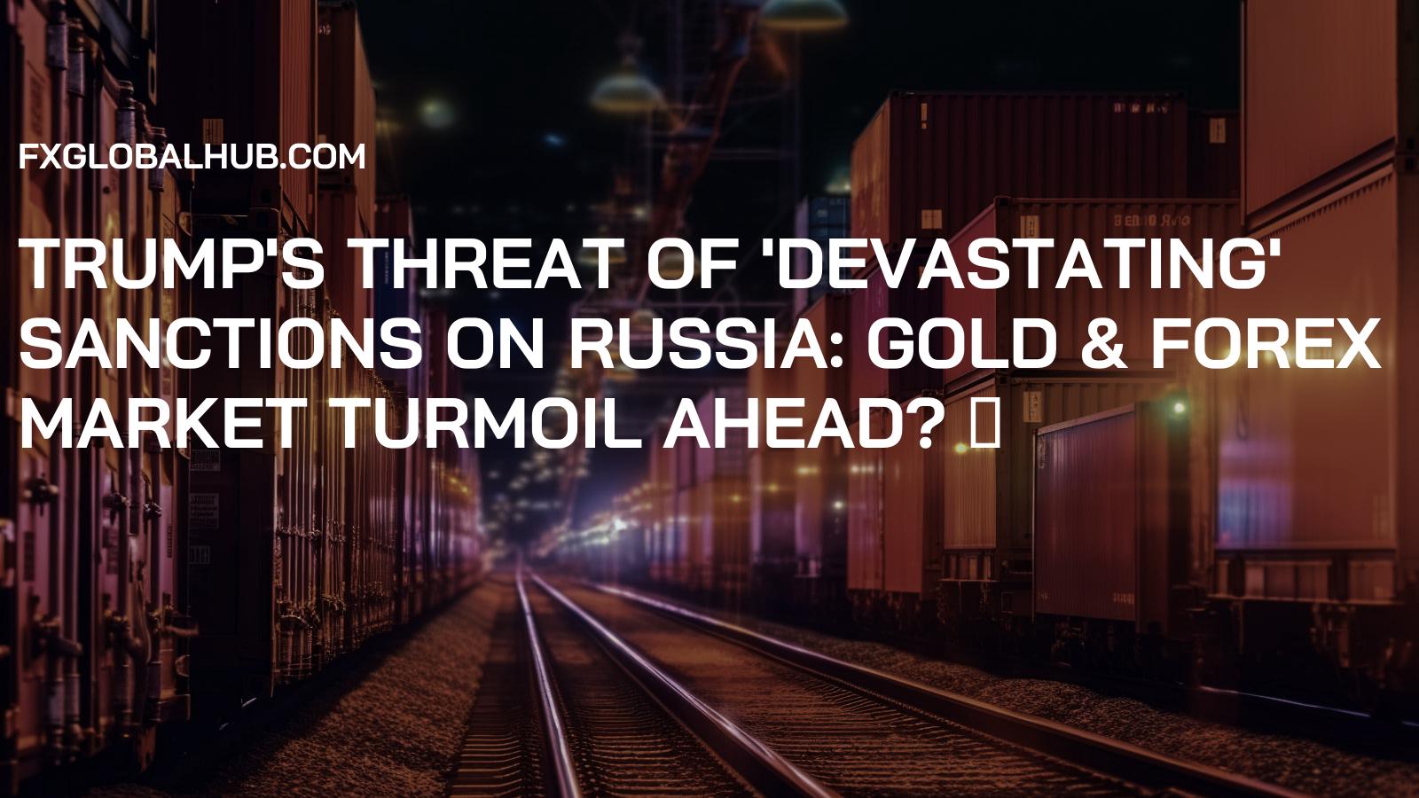 Trump's Threat of 'Devastating' Sanctions on Russia: Gold & Forex Market Turmoil Ahead? 🔥